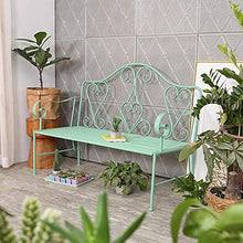 GaoF Panchina da Giardino da Esterno Panchina da Giardino per Il Tempo Libero, Panchina in ghisa Resistente alle intemperie con Schienale e braccioli, Panca da Patio Decorativa retrò, Sedia da Divano