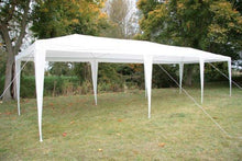Tendone Gazebo da Festa con Pareti Laterali 3m x 9m. Tettoia Impermeabile 120g e Telaio in Acciaio con Rivestimento a Polvere