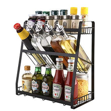 LYM &ripiano di stoccaggio Scaffali da Cucina, unità di scaffali for scaffali di stagionatura in Acciaio Inossidabile for Uso Domestico -3 Strati Scaffale di Finitura
