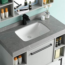 ZoSiP Set di Mobiletti Specchio e Lavabo Semplice del Cabinet del gabinetto dello Specchio del gabinetto del Bagno del Bordo della Roccia Semplice (Color : Gray, Size : 50x100x85cm)