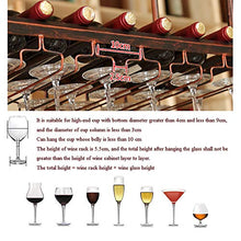 JHGJBJ Dorato Vino Rack Appesa, Forte E Stabile Soffitto Ferro Titolare Appeso Calice, Il Braccio può Essere Regolata da Altezza 60-100cm (Size : 120x35cm)