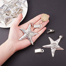 PandaHall 10 pz Lega tibetana Starfish Tovaglia Pesi Clips Table Cover Kit con Clip in Perfetto per Heavy Outdoor Garden Party Tovaglie da Picnic