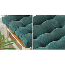 XHNXHN - Cuscino imbottito imbottito per sedia in velluto a coste, traspirante, cuscino quadrato (sedia non inclusa) sedia da giardino, ufficio, sala da pranzo, blu navy, 40 x 40 cm