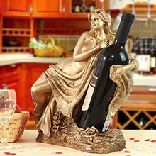 Splendidamente Creativo portabottiglie Decorativo Armadio Decorazione Artistica Decorazione Bar d'Arte, Alto 35 cm Argento Antico