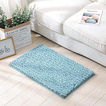 Tappetino da bagno Tappetino per capelli lunghi di peluche spessi e fini per la camera da letto per la casa(Blue-green)