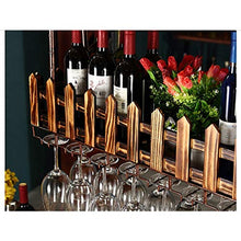 YWYW Portabottiglie per Vino portabicchieri in Legno Americano Porta Bicchieri KTV capovolti creativi (Dimensioni: L80 * W20CM)