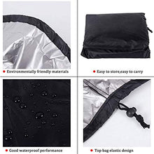 HSGAV Copertura Sedia Dondolo Impermeabili Rattan da Giardino Wicker Sedie Sospese Coperture Mobili Giardino per Sedia Altalena Esterni, 210D Oxford H190Xφ120cm (74,8x47,3 Pollici), Nero