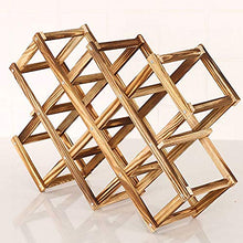 Fanville - Portabottiglie in legno 3/6/10, per bottiglie di vino e bevande, con display e scaffali in legno, design moderno