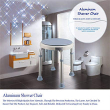 GLJMTY Sgabello Girevole da Doccia Arrotondato Sedia da Bagno, Sedile Girevole da Bagno Antiscivolo
