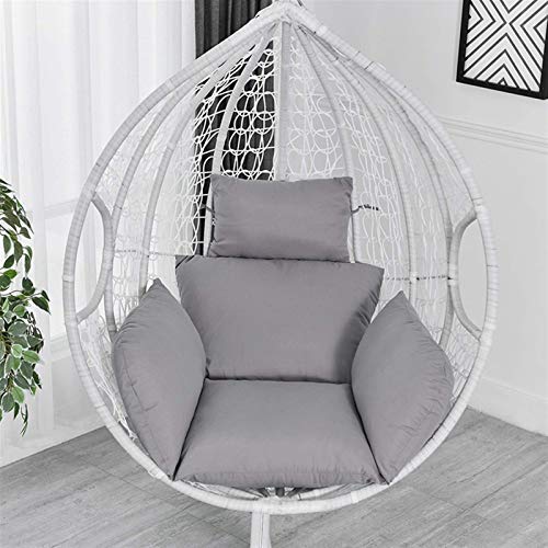 Cuscino per Sedia Cesto Appeso Altalena Rimovibile Culla Amaca Schienale Esterno da Ufficio Supporto Lombare (Colore: Grigio)