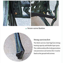Schienale da giardino per esterni, panchine e file di sedie in ferro battuto, panchine per terrazze con braccioli, decorazioni per la casa, sedute per parchi divertimenti, per portici / parchi / cor