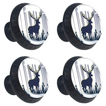 Sagoma di cervo (2) 4 PCS Pomelli per Porta, Pomolo per Mobile, Pomelli per Mobili con Viti, Maniglia per Armadietto, Pomelli per Porta, Pomelli per Cassetti per Porta, Armadio, Cassetto e Credenza