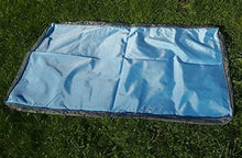 SAUERLAND Fodera per Cuscini da Esterni 120 x 80 cm, Blu (Senza Imbottitura) con Rivestimento Impermeabile, Fodera di riserva, Federa per Cuscini