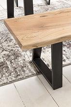 KadimaDesign Ristorazione Bank Gaya accedere Panca in Legno massello Panca di Legno di Acacia 180x40cm Essbank banco di Cucina in Legno Naturale Rustica Robusta