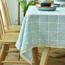 WSJIABIN Tovaglia Arredamento casa Moderna Minimalista Verde Spesso Plaid Copertura Asciugamano Soggiorno Camera da Letto tovaglia di Lino tovaglia