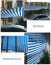 Telo Ombreggiante, Telo Coprente da 90% Sunblock for Piante con Occhielli - Tessuto for Protezione Esterna Anti-UV, Copertura in Rete a Strisce for pergola a Effetto Serra (Size : 6m x 10m)