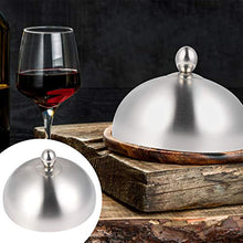 Cabilock Copertura a Cupola in Metallo Cupola di Fusione del Formaggio Accessori di Copertura della Piastra in Acciaio Inox Imbastitura Rotonda Copertura a Vapore con Manico per Griglia a