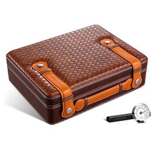 Scatola Di Sigari Humidor Con Umidificatore - Scatola Di Sigari Da Viaggio Portatile in Legno Di Cedro - Humidor in Pelle