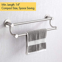 KES BTH207DG-2-KES - Portasciugamani regolabile da 14 a 61 cm, in acciaio INOX SUS304, con finitura spazzolata