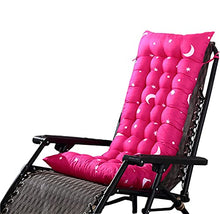 YuYiY - Cuscini per sedia da giardino, motivo stella con imbottitura spessa 8 cm, per interni ed esterni, colore rosa, 48 x 125 x 8 cm