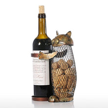 Portabottiglie per gatti da cucina, bar, bottiglia di vino, in metallo, ideale come regalo di Natale
