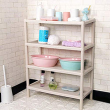 LYM &ripiano di stoccaggio 4 Strati scaffalature di stoccaggio, Cucina Bagno Multifunzionale Rack di stoccaggio di stoccaggio Spice Rack Scaffale di Finitura