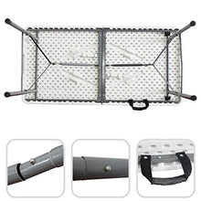 Webeingstore Tavolo Leonardo Pieghevole, TRASPORTABILE Ideale per PIC NIC, BBQ, Fiera, CASA, Giardino, Campeggio Mis. cm 122 X 60 X 74