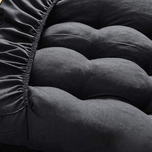 Stecto - Cuscino per sedia a sdraio, antiscivolo, morbido, cuscino di ricambio per chaise longue da giardino, per viaggi e vacanze, per ambienti interni ed esterni, JJ0115102042_BK_EU, Nero