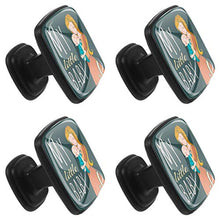 Simpatico poster per mamma e il suo bambino Pomelli per Porta Set di 4 Pomelli per Mobili Manopole per Cassetti Cucina Armadio Vetro