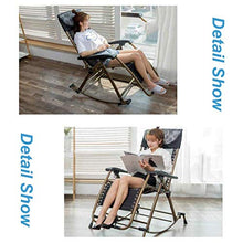 XLYYHZ Sedia Zero Gravity Sedie a Dondolo Giardino Esterno per Adulti Relax Comfort | Lettino da Giardino con poggiapiedi Regolabile e Schienale reclinabile | Sedia reclinabile Pieghevole per Sedia