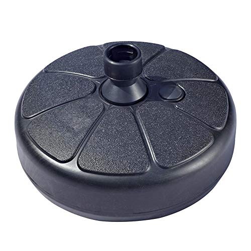 Steadyuf Base Ombrellone in PE, Antracite, Supporto per ombrellone da Esterno Portaombrelli Tondo Pieno d'Acqua per portaombrelli da 3,5-3,8 cm per Giardino, terrazza, ECC.