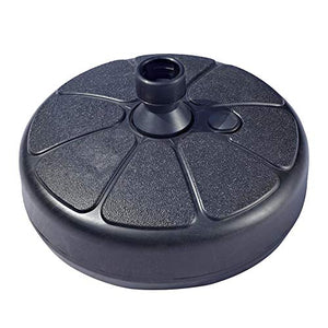 Steadyuf Base Ombrellone in PE, Antracite, Supporto per ombrellone da Esterno Portaombrelli Tondo Pieno d'Acqua per portaombrelli da 3,5-3,8 cm per Giardino, terrazza, ECC.