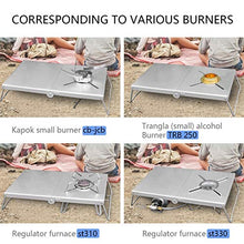 ZKK Tavolo Pieghevole, Tavolo da Cucina da Campeggio da Esterno Tavolo per Campeggio, Piano per Uso Domestico tavola di Riscaldamento, Portafoglio Pieghevole Multifunzione Barbecue (Color : Silver)