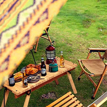 Tavolo da picnic all'aperto Pieghevole in legno tavolo da giardino da giardino da giardino da campeggio multifunzionale tavolo da picnic pieghevole lungo e basso tavolo di faggio per piccolo appartame