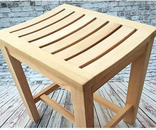 Sgabello da doccia Bagno sgabello portatile Bagno sgabello di legno Panca Sgabello legno di gomma Dressing Sgabello Piazza pranzo sgabello da bagno Sgabello con impermeabile Slat Tipo Seduto Surface s