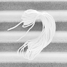 com-four® Paravento Opaco per balconi - Cinghie per balconi con Corda per Il Fissaggio - Adatto Anche Come frangivento e Protezione Solare (1 Pezzo - 600 x 90 cm - Grigio/Bianco)