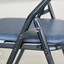 JCXOZ-Sedia Pieghevole Sedie Pieghevoli, Sedia di Svago sofà Esterno Pieghevole Sedia Nero Adatto Heavy Duty Sedia da Ufficio for Interni Esterni