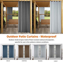 ele ELEOPTION, Tenda Impermeabile per Esterni con Occhielli per Portico Anteriore, Pergola, Cabana, Patio Coperto, Gazebo, Dock e Casa in Spiaggia (137 x 213cm, Grigio Chiaro)
