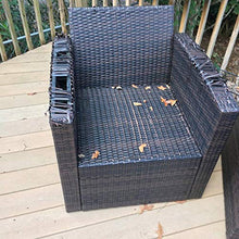 Haude Brown Coffee Gradient Flat sintetico Rattan Riparazione Materiale Plastica Rattan Wicker Kit Riparazione Mobili Patio