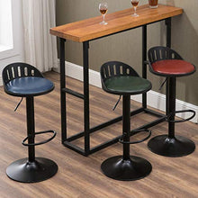 WDX- Bar Stool Bar Stool Moda Creativa Bar Chair Casa Schienale Alto Seggiovia Bar Stool Rotante ad Alta Sgabello Sgabello Colazione Ristorante Ascensore Sgabello Confortevole (Color : Red)