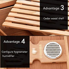 Umidificatori Humidor Scatola di Sigari Household Sigaro Alcool Alzando Box Portatile Sigari Idratante può Immagazzinare 50 Sigari con Il Termometro E Idratante