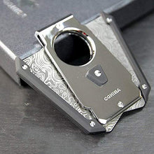 AUEDC Cigar Cutter, Ghigliottina Doppio Taglio Lama Gift Box Miglior Regalo di Sigaro Strumento Portatile in Acciaio Inox per la Famiglia e Gli Amici