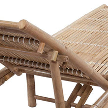 vidaXL Lettino Prendisole da Giardino in bambù Regolabile Sdraio Spiaggia