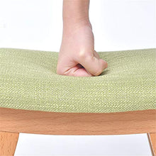 Sgabello Resistente per Soggiorno Semplici mobili for la casa in stile nordico Sgabelli in legno con rivestimento sfoderabile e lavabile in legno Sgabelli bassi Sgabello rotondo Pouf for sedie Sgabell