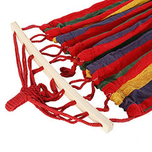 You's Auto Amaca in Cotone da Esterno per Giardino Singolo Amaca da Giardino 240 x 80 cm Fino a 200KG con Corda 2 x 2m per Viaggio Camera e Giardino (con Supporto)
