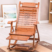 CDFC Sedia reclinabile Piscina Pieghevole Piscina Piscina Piscina Piscina Regolabile Sedia a Dondolo Bamboo Sedia a Dondolo con poggiapiedi e bracciolo