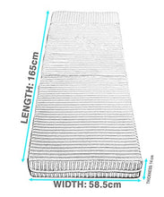 Futon Sedia Z Letto Singolo Letto Ospite Super Comfy Jumbo Cordoncino Dormire sopra il letto Divano in Schiuma Z Letto, crema, Singolo