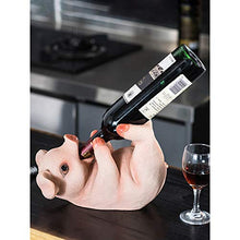 XLBAXLJ Piggy Bank Wine Rack, Fumetto Creativo Sveglio del Vino della casa cremagliera Champagne Decorazioni per la Veranda Ufficio Soggiorno Camera da Letto