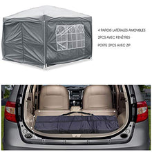 ISE 3x3 Gazebo da Giardino Pieghevole,Robusto,UV50+,Tenda per Giardino/Feste/Campeggio/Festival/Birra/Picnic/Matrimonio,Grigio