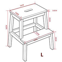 Hyzb Panca Sgabello in Legno massello Sgabello in Legno Sgabello Alto Sgabello Sgabello per Doccia Sgabello Basso per Sgabello (Color : B)
